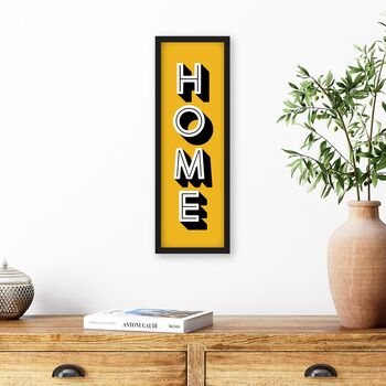 Framed Vertical Typography Home Print, 6 of 9