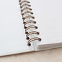 Personalised Simple Name Spiral Foil Notebook, thumbnail 6 of 11