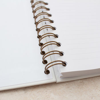 Personalised Simple Name Spiral Foil Notebook, 6 of 11