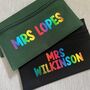 Personalised Rainbow Teacher's Name School Pencil Case, thumbnail 4 of 4