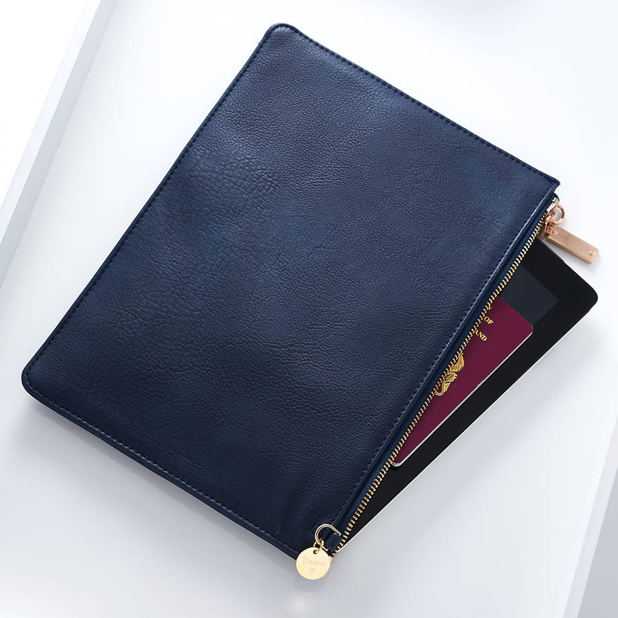 Personalised Travel Essentials Pouch By Lily Belle