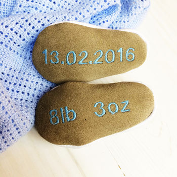 Personalised Monogrammed Christening Shoes, 7 of 7
