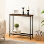 Slim Console Table Entryway Display Table With Shelves, thumbnail 5 of 9