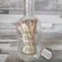 Personalised Glass Bottle With Matches, thumbnail 2 of 5