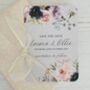 Vintage Floral Personalised Save The Date Card, thumbnail 2 of 3