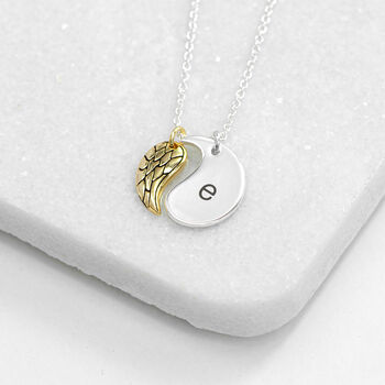 Personalised Contemporary Angel Wing Necklace, 4 of 10