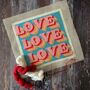 Cross Stitch Love Love Love Craft Kit, thumbnail 1 of 2