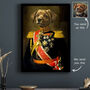 Personalised Lieutenant Officer Renaissance Pet Portrait, thumbnail 1 of 12