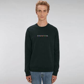 Custom Trip Organic Cotton Men's Sweatshirt, 2 of 8