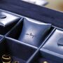 Navy Two Tier Jewellery Box, thumbnail 3 of 5