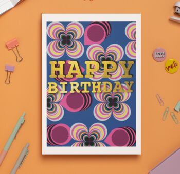 Personalised Happy Birthday Colourful Circle Design, 2 of 4
