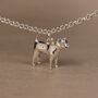Personalised 3D Jack Russell Silver Chain Bracelet, thumbnail 2 of 10