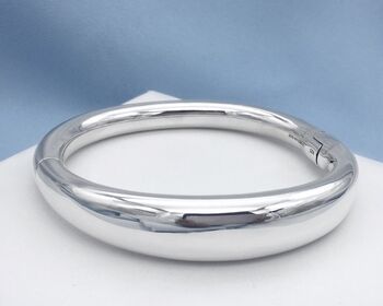 Personalised Chunky Sterling Silver Bangle, 6 of 11