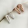 Sterling Silver Exclamation And Question Mark Stud Earrings, thumbnail 1 of 4