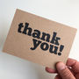 Set Of 12 Thank You Postcard Note Cards, thumbnail 5 of 8