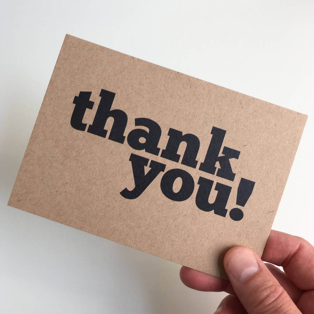 Set Of 12 Thank You Postcard Note Cards By Dig The Earth | notonthehighstreet.com