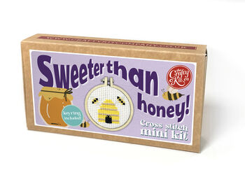 Sweeter Than Honey Mini Matchbox Cross Stitch Kit, 2 of 6