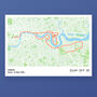 London Personalised Marathon Map Print, thumbnail 4 of 5