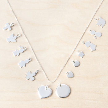 Mix And Match Silver Charm Chain Necklace, 3 of 3