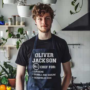 Personalised Chef Best Dishes Apron, Unisex Gift, 2 of 12