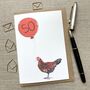 Personalised Derbyshire Redcap Hen Birthday Card, thumbnail 2 of 4