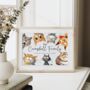 Personalised Peeking Cats Family Print – Funny Custom Wall Art, thumbnail 5 of 6