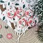 Personalised 'Merry Xmas' Polar Bear Small Lollipops, thumbnail 1 of 3