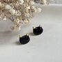 Halloween Black Cat Stud Ceramic Earrings, thumbnail 4 of 9