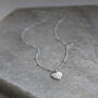 Sterling Silver Satellite Chain Heart Necklace, thumbnail 4 of 8