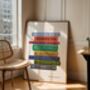 Northumberland Towns Book Stack Art Print, thumbnail 3 of 6