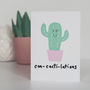 Cactus Congratulations Card, thumbnail 1 of 2