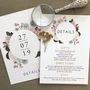 Hannah Florals | Botanical Wedding Invitation, thumbnail 3 of 3