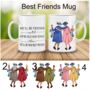Personalized Best Friend Mug Gift , Bestie Forever Gift, thumbnail 1 of 10