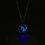 Capricorn Zodiac Glowing Pendant Necklace With Uv Keyring Torch, thumbnail 11 of 12