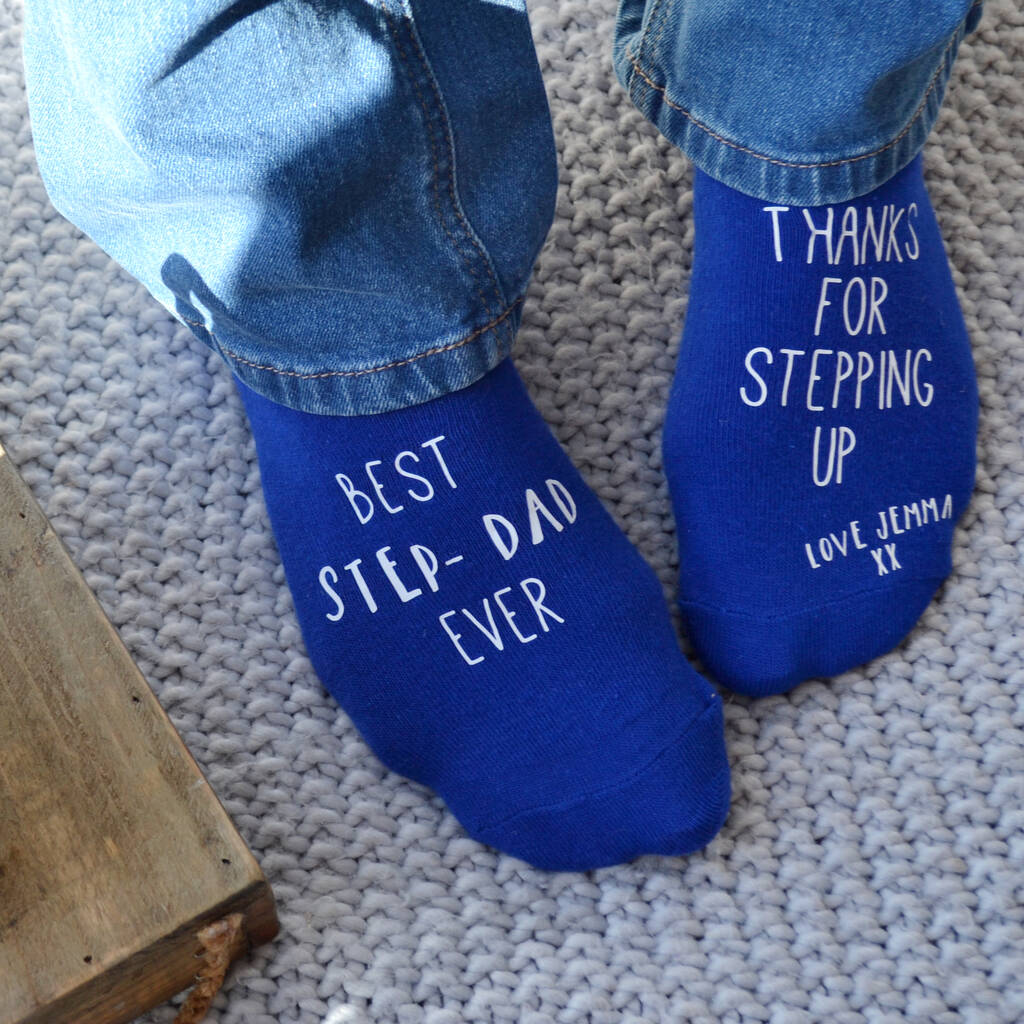 Personalised Stepdad Socks By Solesmith | notonthehighstreet.com