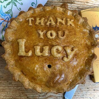 Large 'Thank You' Pork Pie Personalised, 2 of 5
