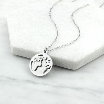 Personalised Special Location Coordinates Map Necklace, 5 of 10