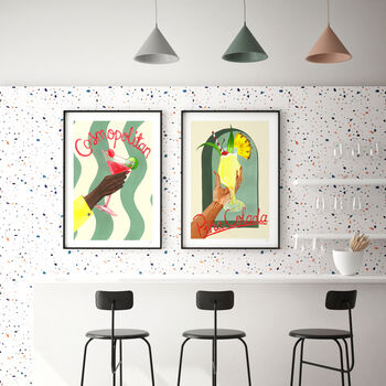Vibrant Cocktail Wall Art Print Set, 6 of 12