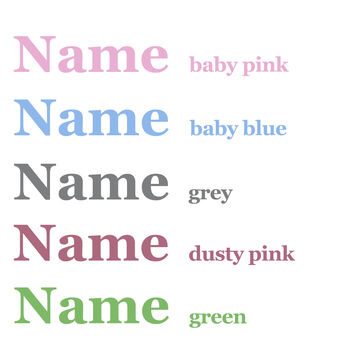 Personalised Embroidered Floral Baby Blanket With Name, 6 of 8