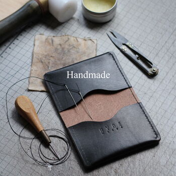Handmade Leather Wallet With Personalisation, 4 of 9