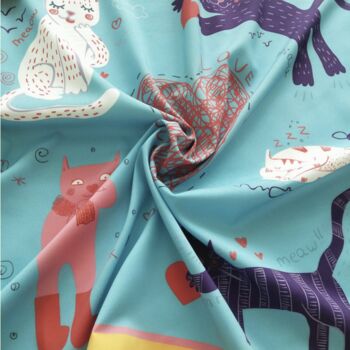 Funny Colourful Cat Lover Gifts Cute Scarf, 5 of 8