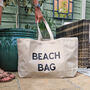 Extra Large Beach Bag. Custom Text, thumbnail 4 of 5