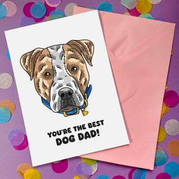 Personalised Staffordshire Bull Terrier Birthday Card, 4 of 11