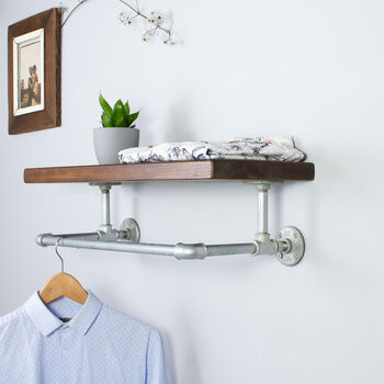 Finchley Industrial Clothes Shelf And Rail, 8 of 10