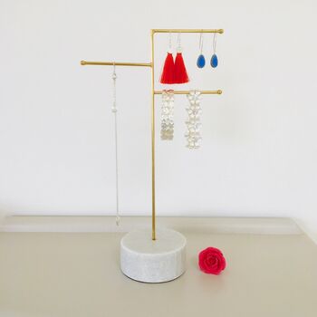 Gold And Marble Jewellery Stand, 3 of 5