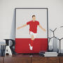 Chris Wood Nottingham Forest Football Print, thumbnail 1 of 4