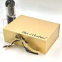 Personalised Gold Anniversary Gift Box With Custom Text, thumbnail 1 of 6