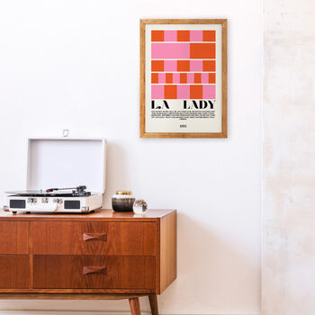 La Lady Giclée Retro Art Print, 2 of 2