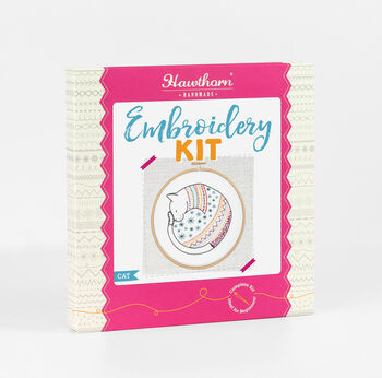 Cat Embroidery Kit, 2 of 8