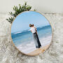 Personalised Canvas Print Wooden Hoop Photo Frame, thumbnail 3 of 3